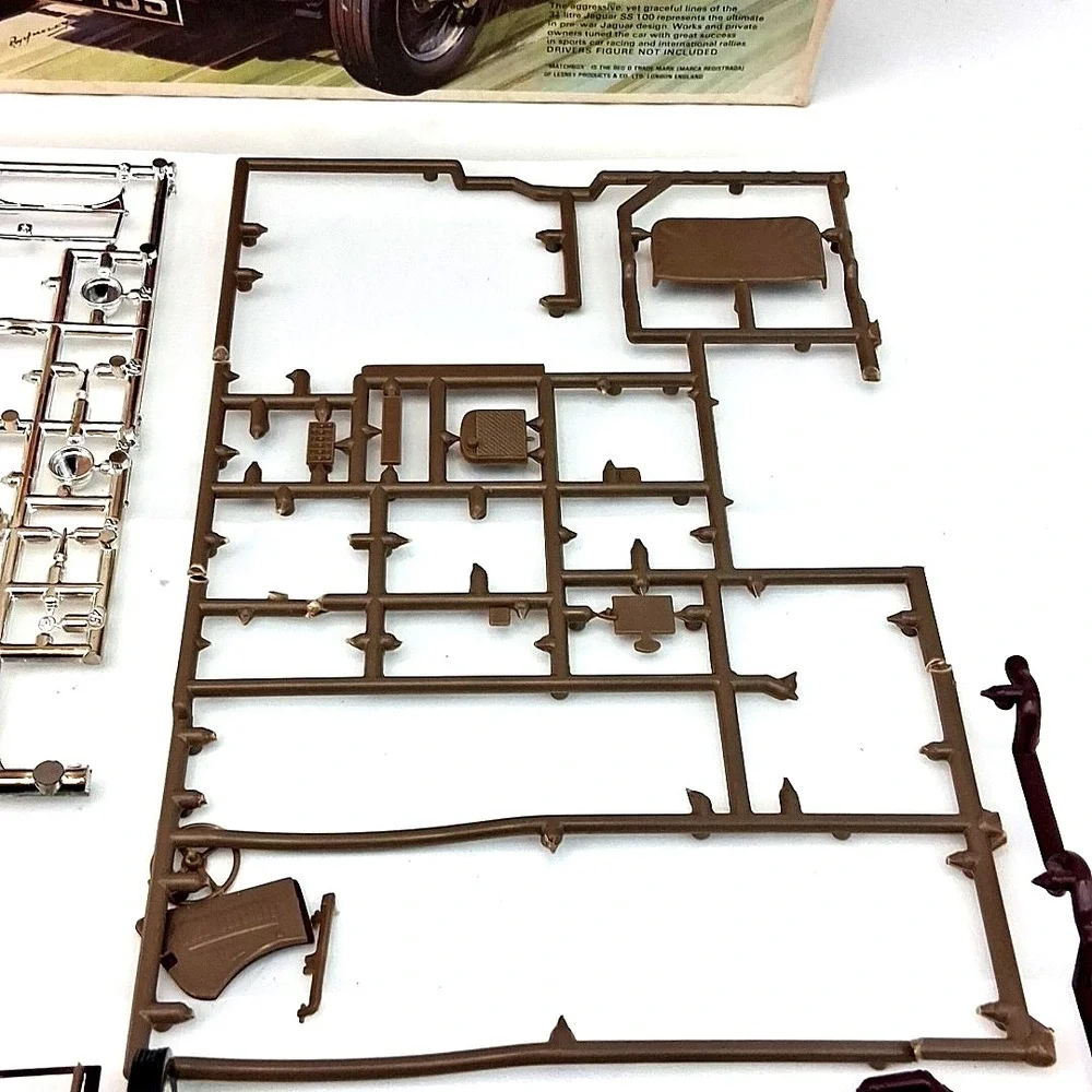 Vintage Matchbox Maquette 1:32 PK-304 JAGUAR SS/100 PARFAITEMENT  Emballage 1977